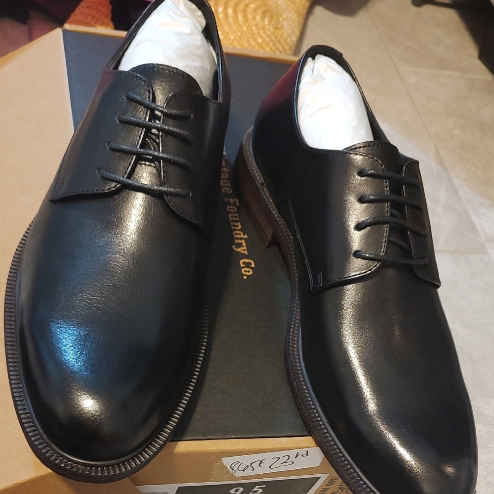 Black Leather Men's Dress Shoes